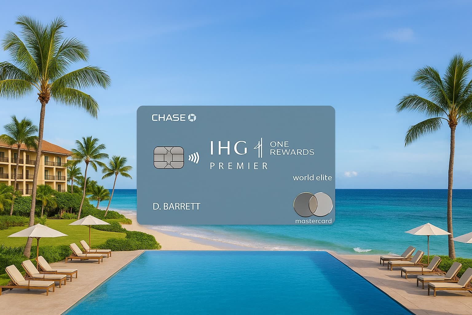 Carte IHG One Rewards Premier offrant jusqu’à 185 000 points en prime de bienvenue
