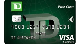 TD First ClassSM Visa Signature® Credit Card