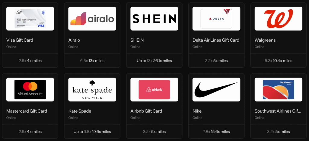 Rove Miles – earn on shopping