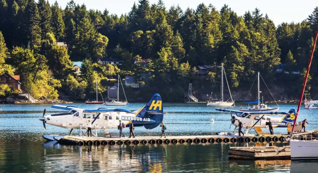 Harbour Air boarding Salt Spring Island