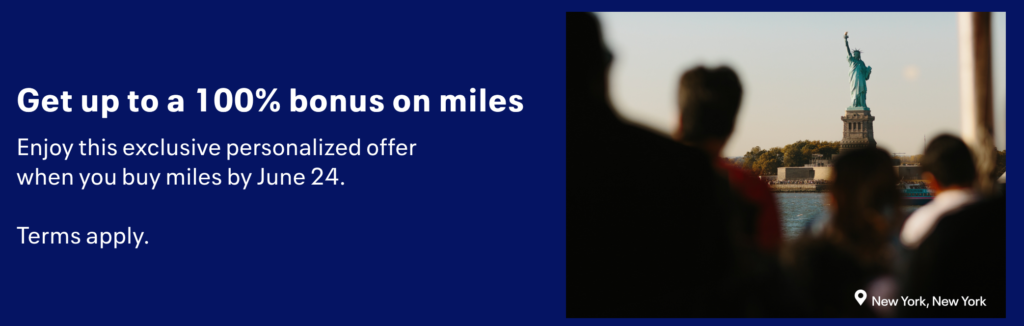 100% bonus United MileagePlus buy miles 2026