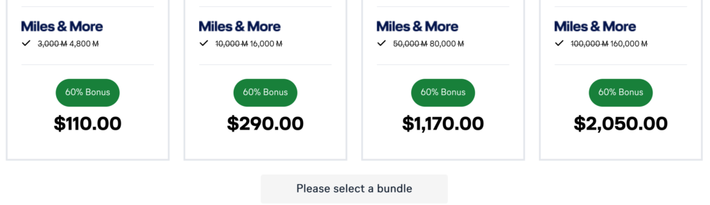 Lufthansa Miles & More May 2026 buy points promo
