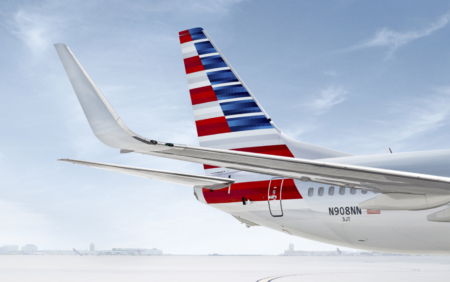 Empennage d’un avion American Airlines